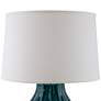3_RiverCeramic Large Fluted 27" Acrylic and Tropical Turquoise Lamp more views