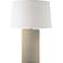 RiverCeramic Layered Texture 27" Coventry Gray Pearl Ceramic Lamp