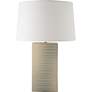 RiverCeramic&#174; Layered Texture Coventry Gray Pearl Table Lamp