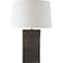 RiverCeramic® Layered Texture Gloss Charcoal Table Lamp
