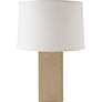 RiverCeramic&#174; Linen Textured White Wash Suede Table Lamp