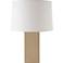 RiverCeramic® Linen Textured White Wash Suede Table Lamp