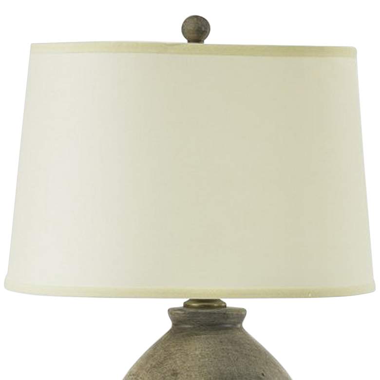 Image 3 RiverCeramic® Oval Paw and Claw Barnwood Table Lamp more views