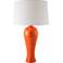 RiverCeramic Potters Mark 30" Gloss Paprika Orange Ceramic Table Lamp
