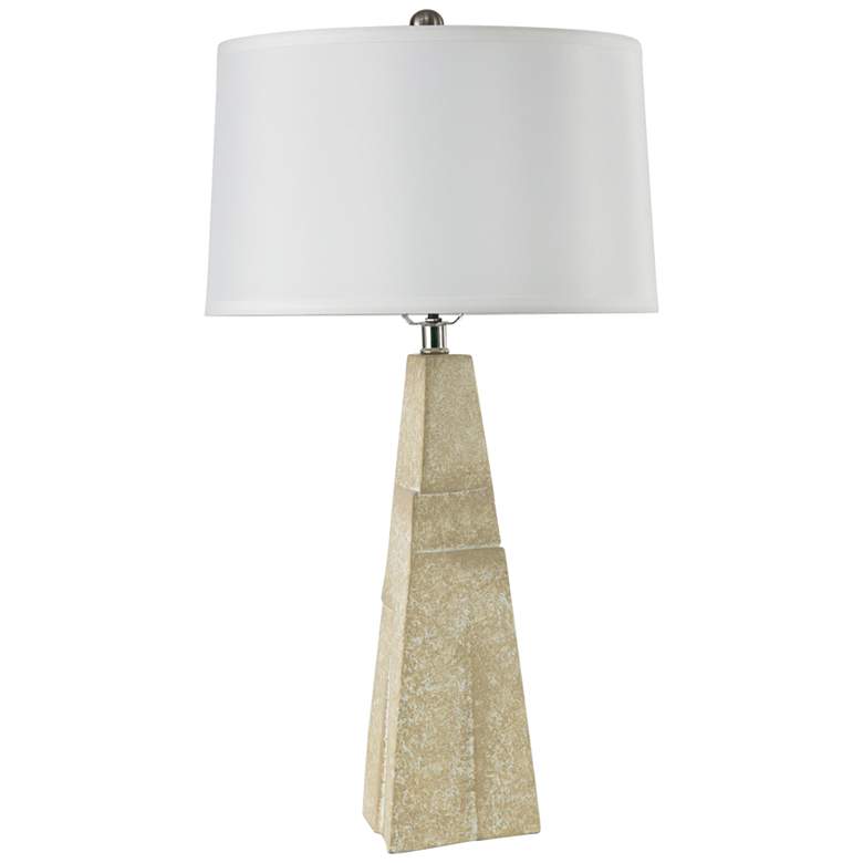 Image 2 RiverCeramic® Prairie Alabaster Column Table Lamp