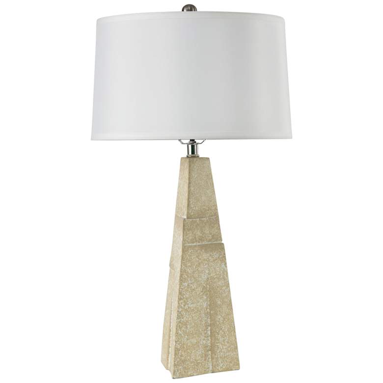 Image 2 RiverCeramic&#174; Prairie Alabaster Column Table Lamp