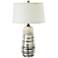 RiverCeramic Primitive 29" Black and White Ceramic Vase Table Lamp