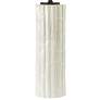 RiverCeramic&reg; Bamboo Pure White Fluted Column Table Lamp