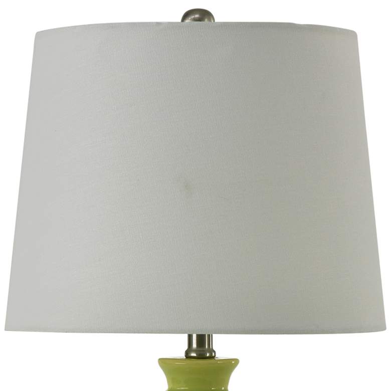 Image 3 RiverCeramic® Coiled Chic Lime Glazed Table Lamp more views