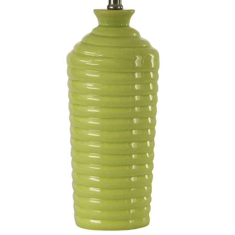 Image 4 RiverCeramic® Coiled Chic Lime Glazed Table Lamp more views