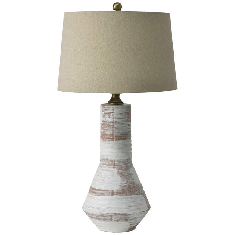 Image 2 RiverCeramic® Conical Weathered Earth Ceramic Table Lamp