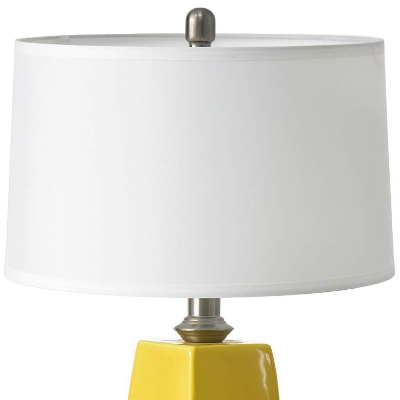 Image 3 RiverCeramic&reg; Graphic Curry Glazed Column Table Lamp more views