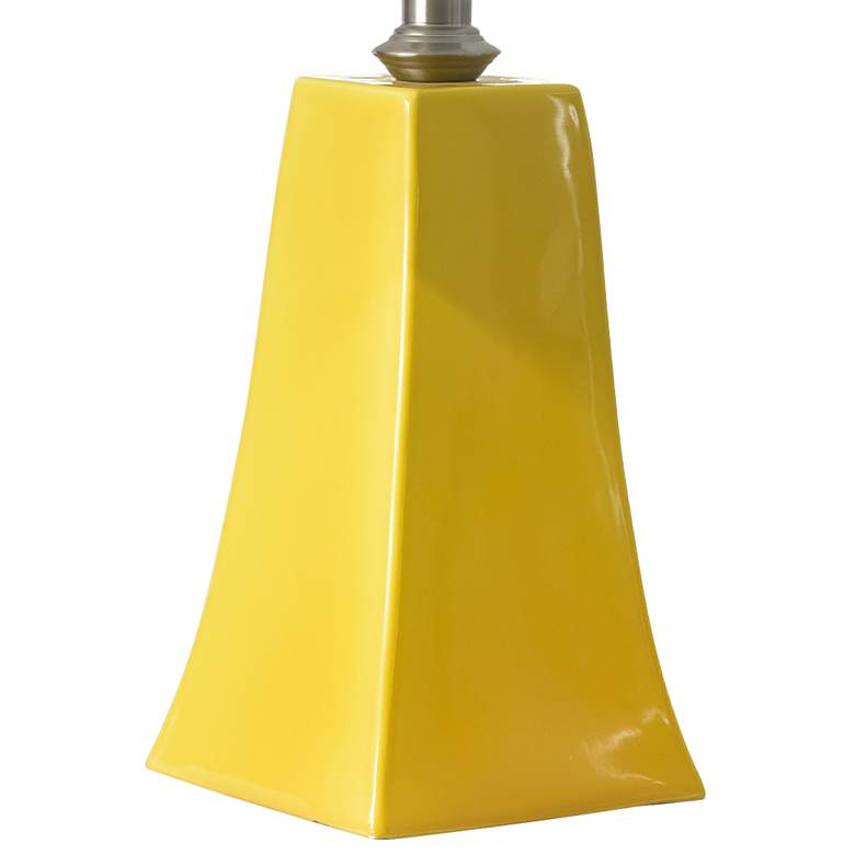 Image 4 RiverCeramic® Graphic Curry Glazed Column Table Lamp more views