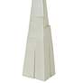 RiverCeramic&reg; Prairie Metallic White Column Table Lamp