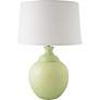 RiverCeramic Shell Dance 27" Gloss Crisp Green Ceramic Table Lamp