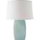 RiverCeramic® Soft Rectangle Gloss Mist Gray Table Lamp