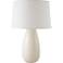 RiverCeramic Teardrop 26 1/2" Gloss White Ceramic Table Lamp