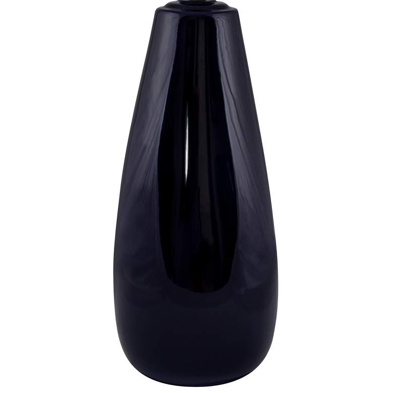 Image 2 RiverCeramic Teardrop 32" Modern Gloss Navy Blue Table Lamp more views