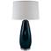 RiverCeramic Teardrop 33" Acrylic and Tropical Turquoise Blue Lamp