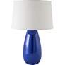 RiverCeramic&#174; Teardrop Gloss Primary Blue Mini Table Lamp