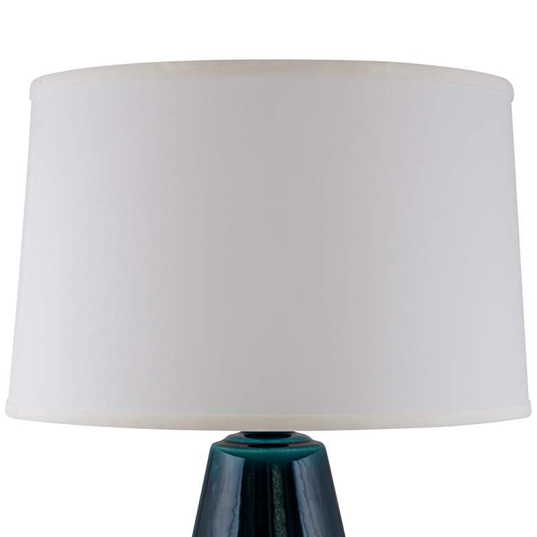 Image 3 RiverCeramic® Teardrop Tropical Turquoise Table Lamp more views