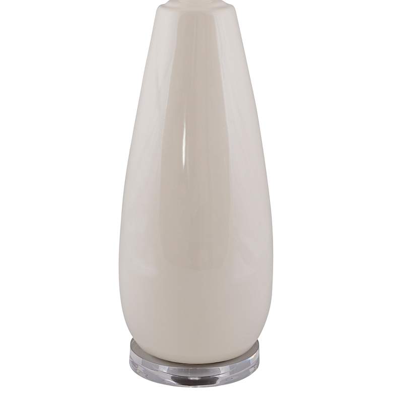 Image 2 RiverCeramic® Teardrop White Table Lamp with Acrylic Base more views