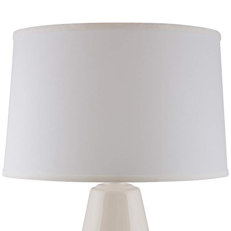Image 3 RiverCeramic&#174; Teardrop White Table Lamp with Acrylic Base more views