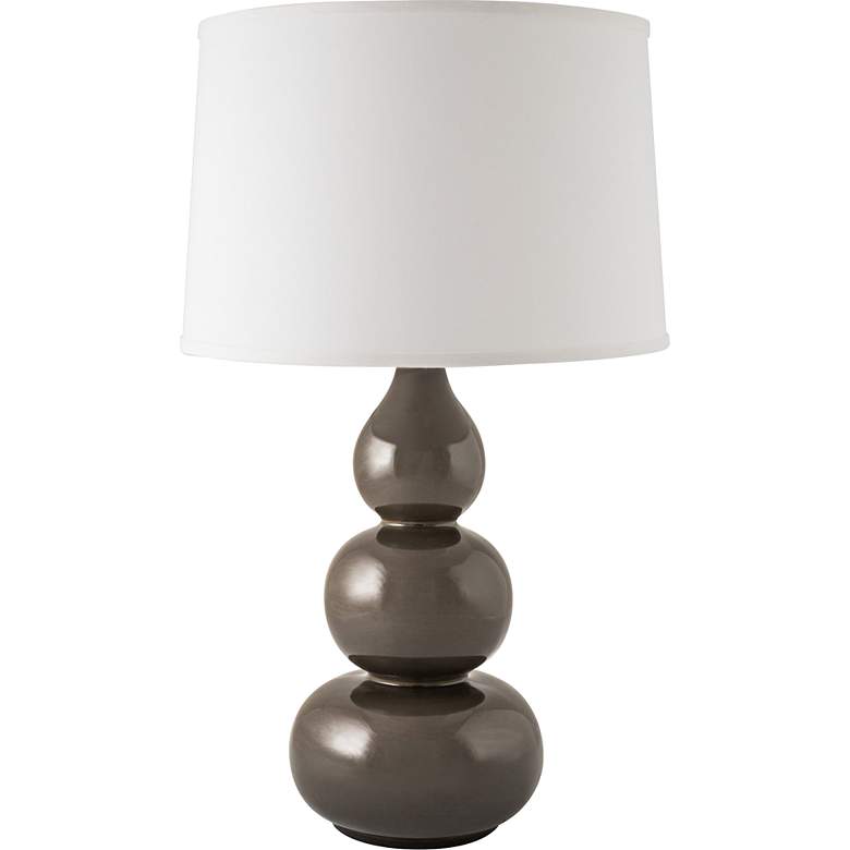 Image 1 RiverCeramic® Triple Gourd Gloss Charcoal Table Lamp