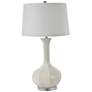 RiverCeramic&#174; Vibe White Glazed Vase Table Lamp