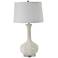 RiverCeramic® Vibe White Glazed Vase Table Lamp