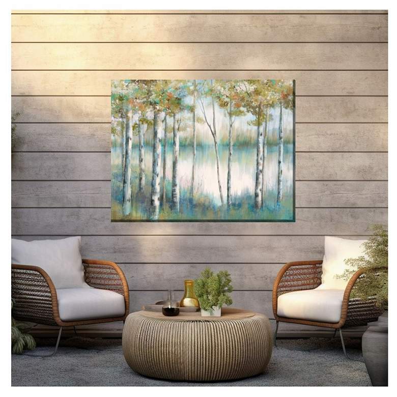 Image 2 Riverside Thicket Outdoor Canvas Art more views