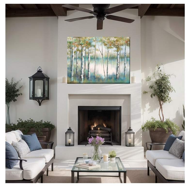 Image 3 Riverside Thicket Outdoor Canvas Art more views
