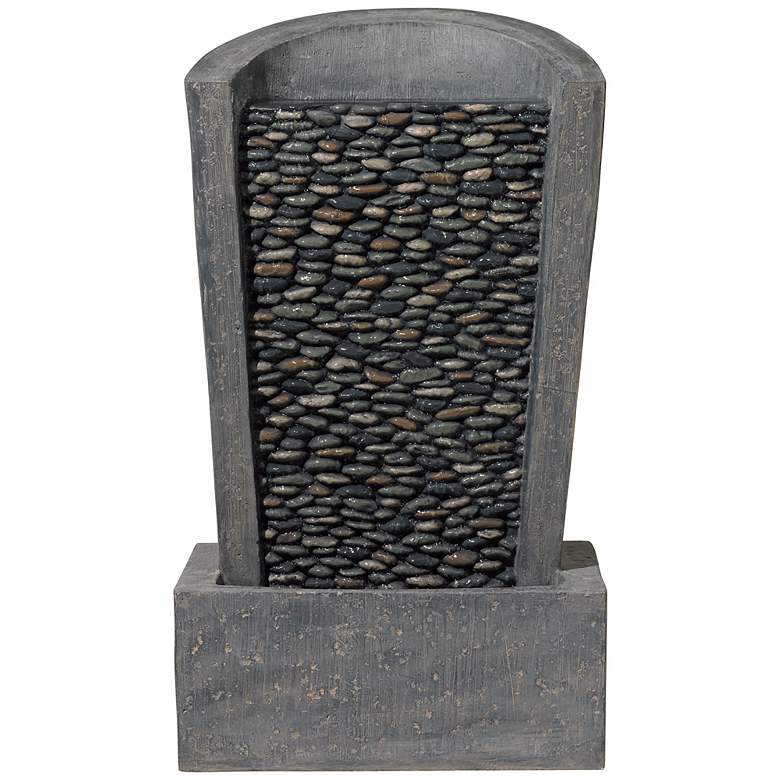 Image 1 Riverstone Falls Curved 29 1/2 inch High Floor Fountain