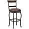 Riverton 26" Antique Whiskey Leather Swivel Counter Stool