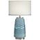Riverton Ocean Medium Blue Stream Table Lamp w/ Night Light