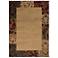 Riverwoods Collection Fern Border Area Rug