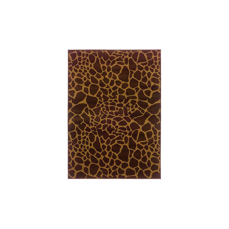 Image 1 Riverwoods Collection Giraffe 5&#39;x7&#39;6 inch Area Rug