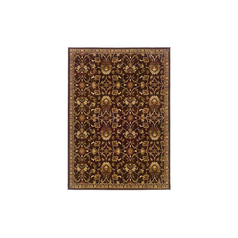Image 1 Riverwoods Collection Wind Carpet Brown 5&#39;x7&#39;6 inch Area Rug