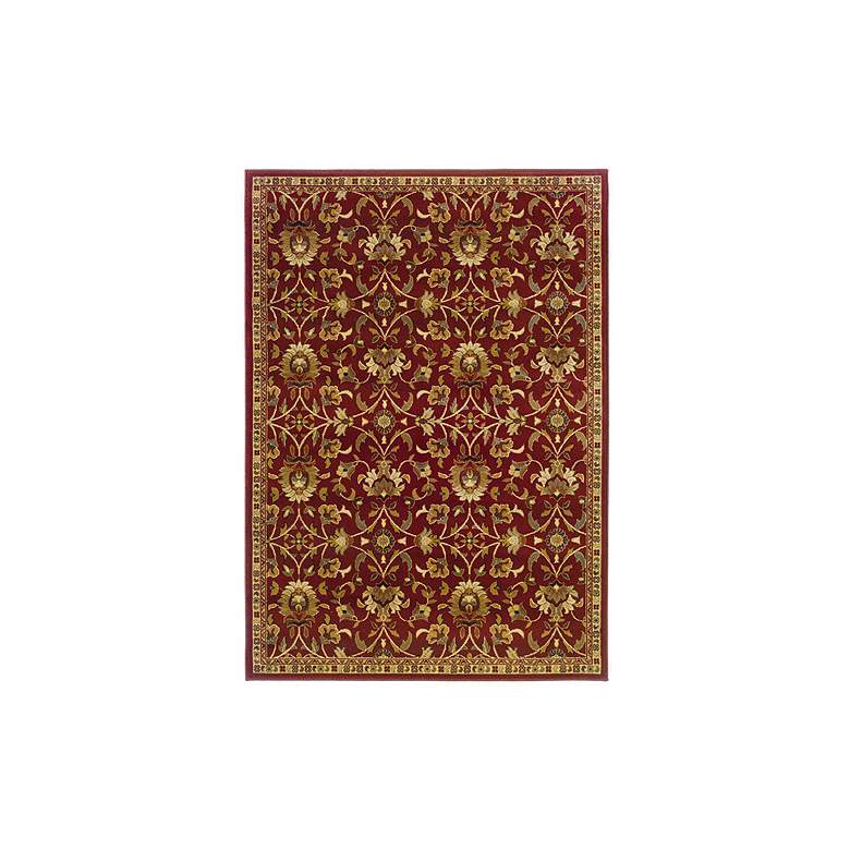 Image 1 Riverwoods Collection Wind Carpet Red 5&#39;x7&#39;6 inch Area Rug