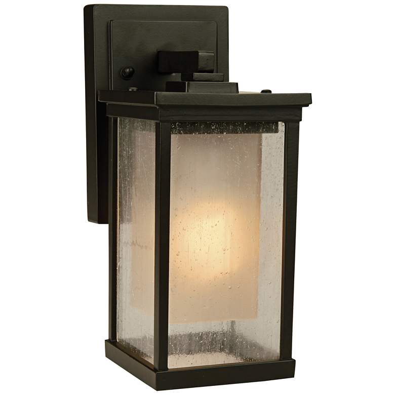 Image 1 Riviera 11 1/4 inchH Oil Bronze Outdoor Wall Light