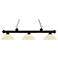 Riviera 59"W Bronze Billiard Pendant w/ Golden Mottle Shades