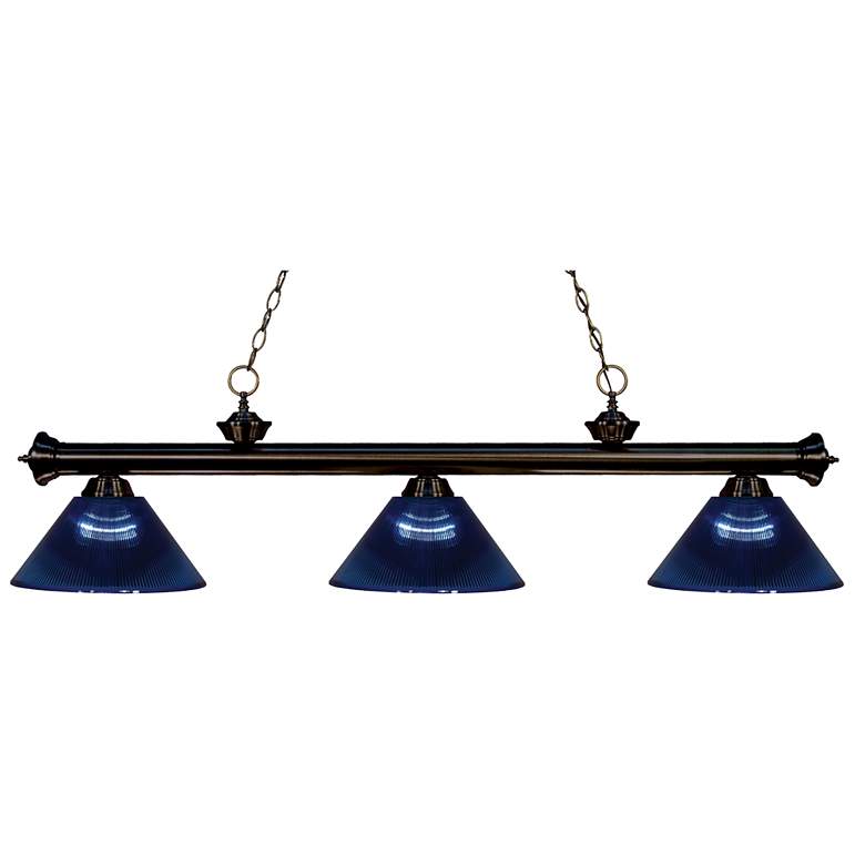 Image 1 Riviera by Z-Lite Bronze 3 Light Billiard Light
