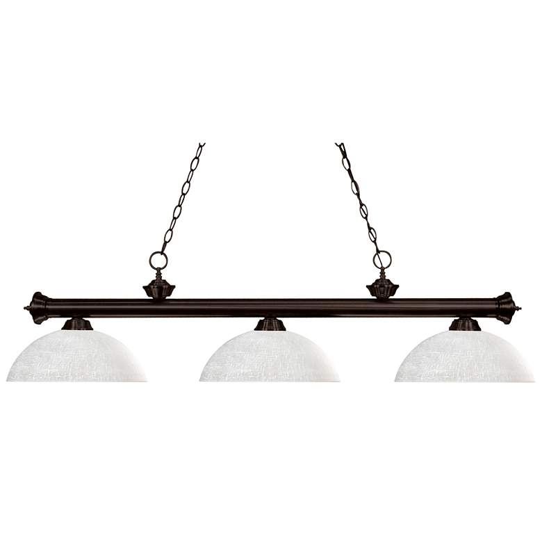 Image 1 Riviera by Z-Lite Bronze 3 Light Billiard Light