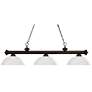 Riviera by Z-Lite Bronze 3 Light Billiard Light