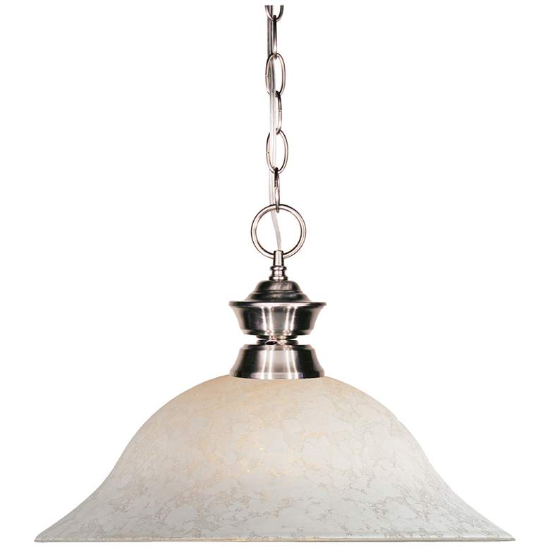 Image 1 Riviera by Z-Lite Brushed Nickel 1 Light Pendant