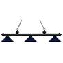 Riviera by Z-Lite Matte Black 3 Light Billiard Light