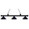 Riviera by Z-Lite Matte Black 3 Light Billiard Light