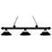 Riviera by Z-Lite Matte Black 3 Light Billiard Light