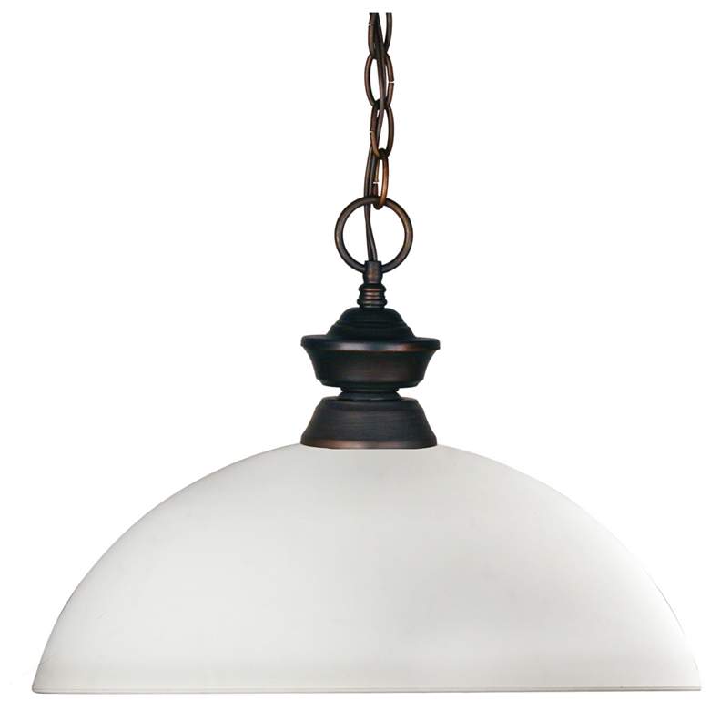 Image 1 Riviera by Z-Lite Olde Bronze 1 Light Pendant