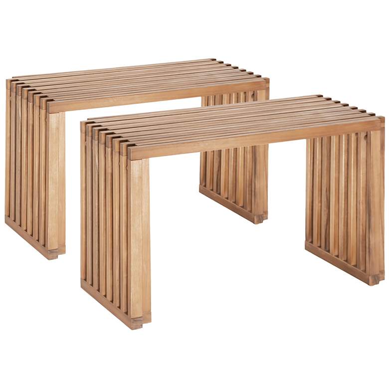 Image 1 Riviera Extendable Bench (Set of 2) Natural